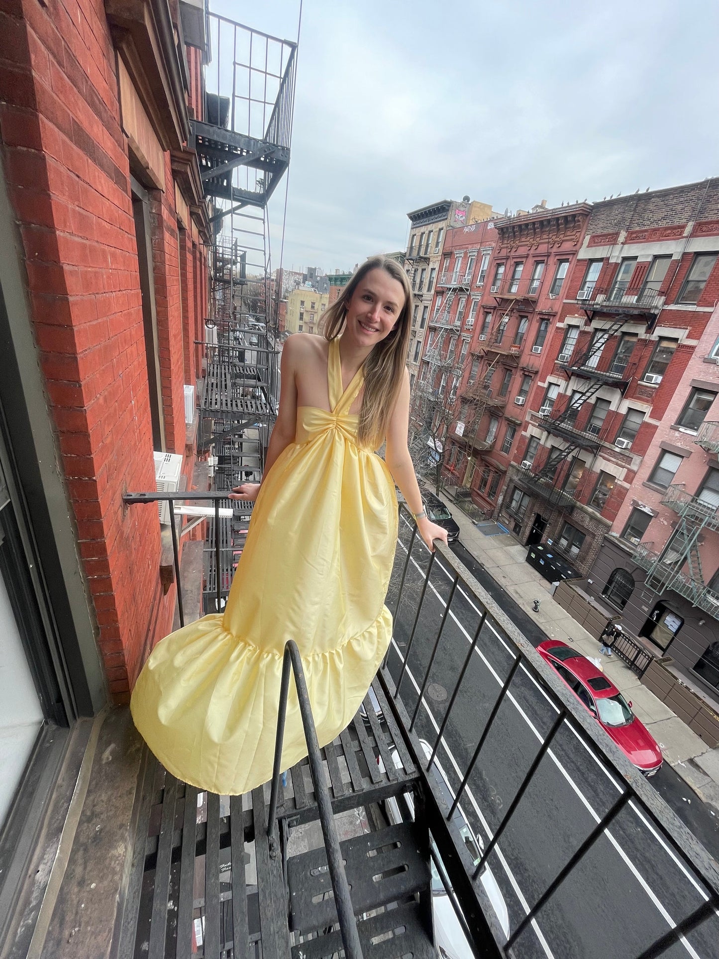 Clementine with Anita Hem in Baby Yellow Taffeta