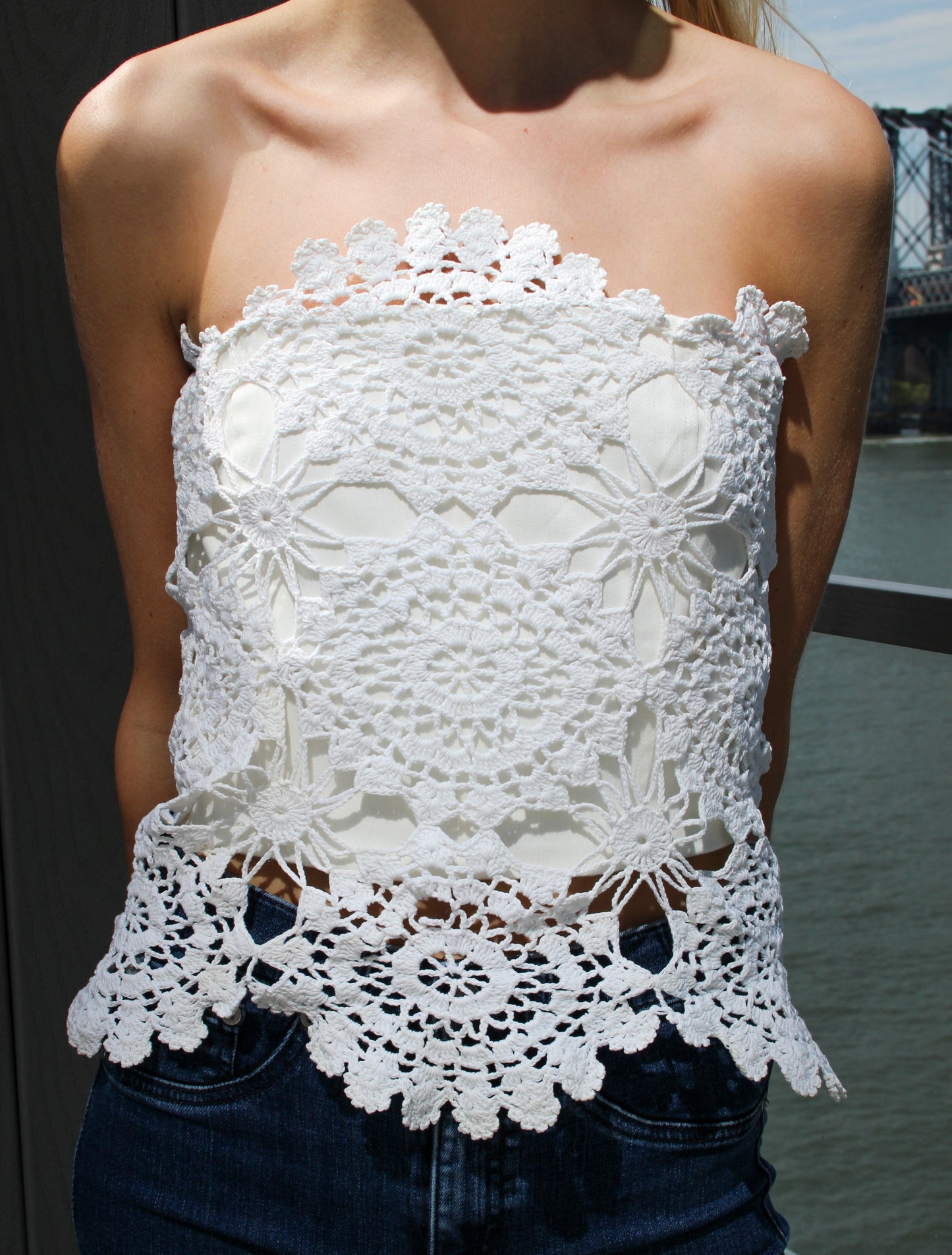 1960s Vintage Doily Corset