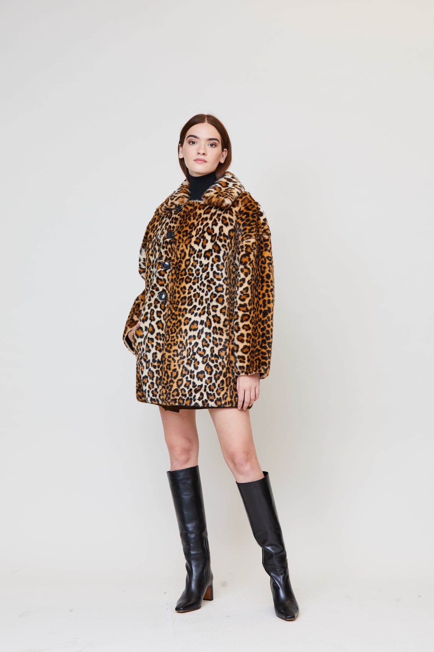 Sophia Reversible Caban Coat