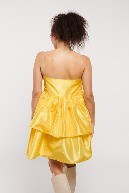Birthday Suit Yellow with Silk Chord Straps