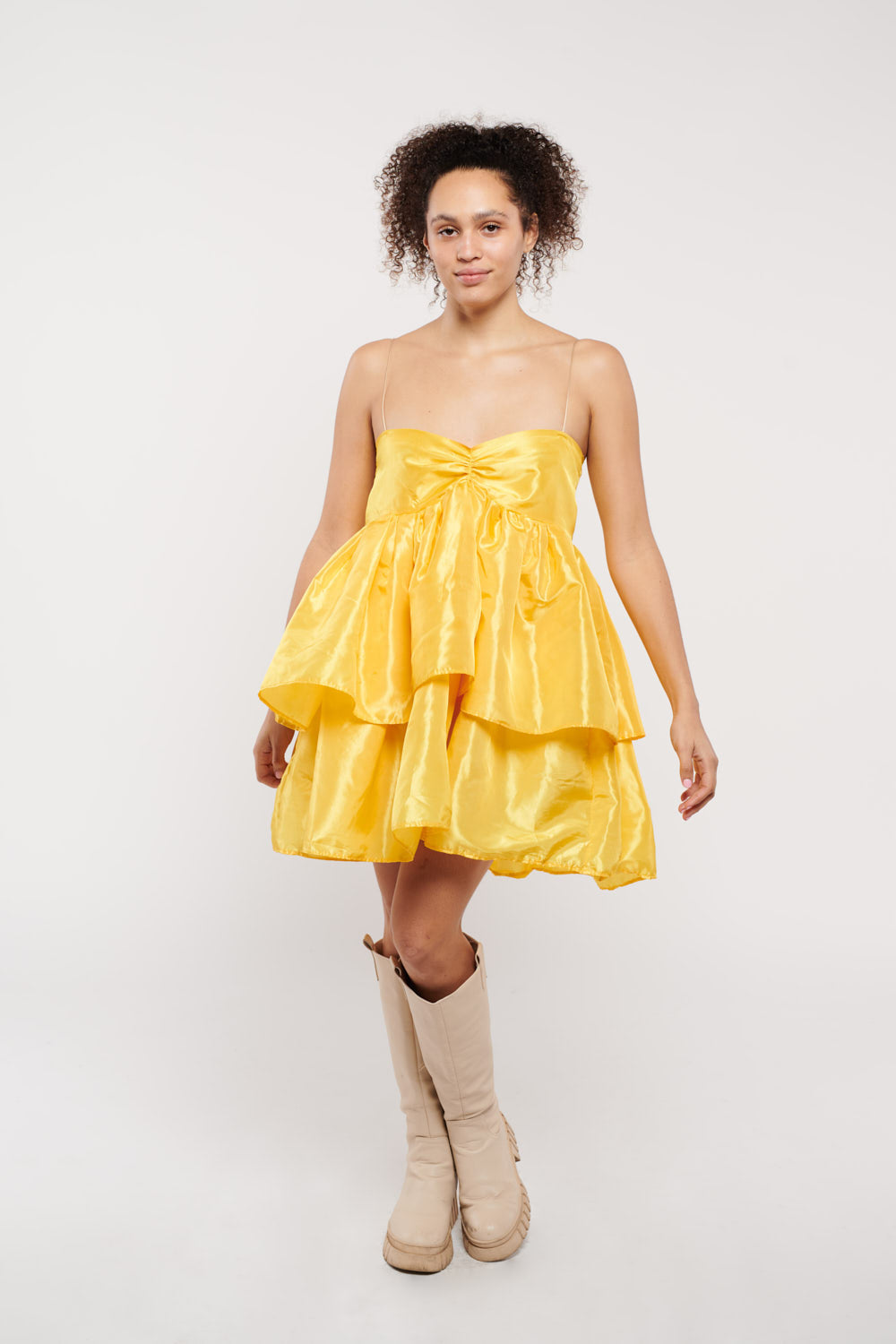 Birthday Suit Yellow with Silk Chord Straps